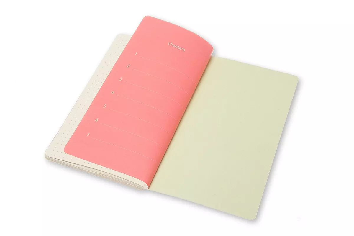 Een Moleskine Chapter Collection Journal Dotted Softcover Medium Mint Green koop je bij Moleskine.nl